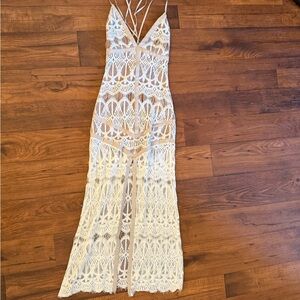 Sabo Skirt Backless Dress in Cream